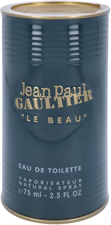 Jean Paul Gaultier Le Beau EDT 2.5 fl oz for Men – Fresh Coconut, Tonka Bean & Woody Fragrance