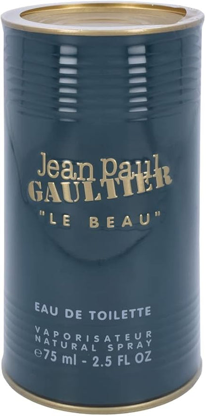 Jean Paul Gaultier Le Beau EDT 2.5 fl oz for Men – Fresh Coconut, Tonka Bean & Woody Fragrance