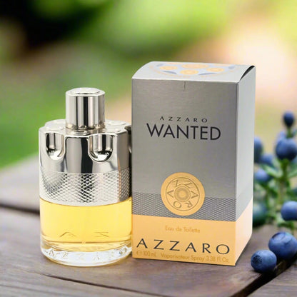 Azzaro Wanted EDT for Men 3.4 oz – Woody Spicy Cologne with Lemon, Ginger, Cardamom & Vetiver