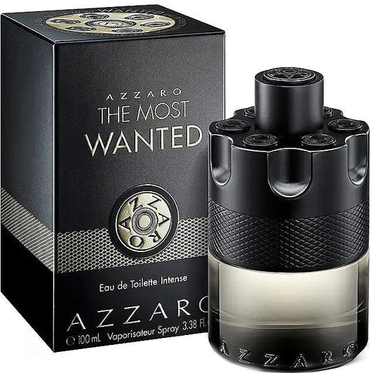 Azzaro The Most Wanted Intense EDT for Men – Woody Aromatic Fragrance with Bergamot, Lavender & Moss