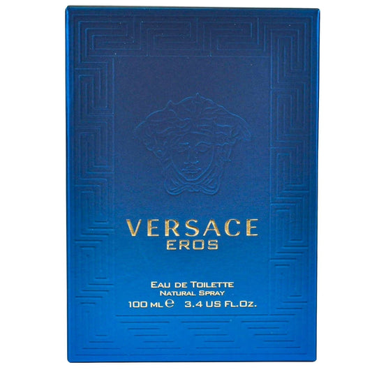 Versace Eros Eau de Toilette for Men – Luxury Men’s Fragrance with Lemon, Green Apple, Mint, Tonka Bean, Cedarwood & Vanilla